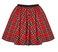 Mums Essentials Adults Tartan Skirt - Skater, Burns Night, Hogmanay, Hen Party, Scottish 8 Different Types 17" Length (XS (Waist 24inch), Royal Stewart)