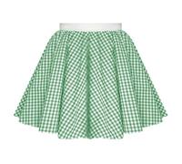 Mums Essentials Gingham Skirt - 7 Colours - Cowgirl, Dorothy, Sound of Music, Heidi, Theatre Costume, Dance wear (Extra Large (32" Waist), Green)