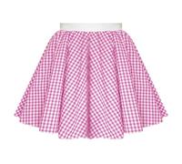 Mums Essentials Gingham Skirt - 7 Colours - Cowgirl, Dorothy, Sound of Music, Heidi, Theatre Costume, Dance wear (Extra Small (24" Waist), Pink)