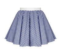 Mums Essentials Gingham Skirt - 7 Colours - Cowgirl, Dorothy, Sound of Music, Heidi, Theatre Costume, Dance wear (Extra Large (32" Waist), Blue)