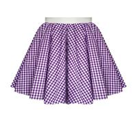 Mums Essentials Gingham Skirt - 7 Colours - Cowgirl, Dorothy, Sound of Music, Heidi, Theatre Costume, Dance wear (Extra Large (32" Waist), Purple)