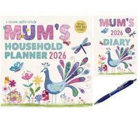 Mums Fabric Household Wall Planner 2026 with A5 Diary 2026 + Exclusive Diary Pen