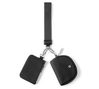 Mum's Memory Mini Zip Around Wristlet Wallet for Women Dual Pouch Wristlet Portable Keychain Wallet Coin Purse Mini Women Coin Pocket, Black, Bb009