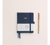 MUM's MINI Diary 2026 (Navy) - Small 2026 diary - Jan to Dec 2026 - Week-To-View with 3 column GRID layout- organise your busy life.