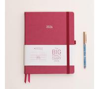 MUM's Office Big Family Diary 2026 (Raspberry) - Large sized family diary - Week-To-View with 5 column GRID layout - organise the scheduling chaos of busy family life.