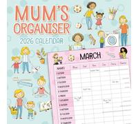 Mum's Organiser - 2026 Square Wall Calendar - by Red Robin Publishing
