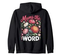 Mums the Word Chrysanthemum Floral Zip Hoodie