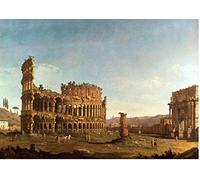 mumscraftybits blank greeting card The Colosseum Canaletto printed on 230gsm paper envelope size 14cm x 10cm