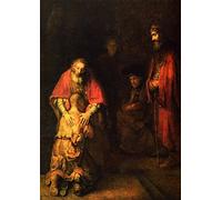 mumscraftybits greeting card blank Return of the Prodigal Son by Rembrandt printed on 230gsm photo quality paper size A5 14.5cm x 21cm