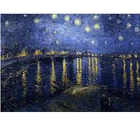 mumscraftybits greeting card Van Gogh Starry Night over the Rhone printed on A5 230gsm printed photo paper