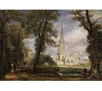Mumscraftybits Greetings Card Salisbury Cathedral from The Bishop's by Constable Printed on 230gsm Paper with Envelope Size 14cm x 10cm