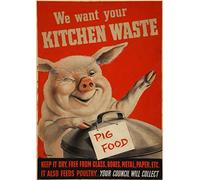 mumscraftybits Laminated A4 poster We want your kitchen waste