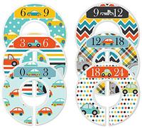 Mumsy Goose Baby Boy Clothes Dividers Nursery Closet Dividers Cars and Trucks