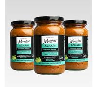 Mumtaz ACHARI Indian Curry Cooking Sauce - Restaurant Quality at Home - Medium Spiced - 350g Jar Serves 4-5 - All Natural Ingredients- Gluten Free- Vegetarian Friendly (350g (Pack of 3), Achari)
