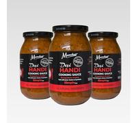 Mumtaz DESI HANDI Indian Curry Cooking Sauce - Restaurant Quality at Home - Medium Spiced - 520g Jar Serves 8-10 - All Natural Ingredients- Gluten Free- Vegetarian (520g (Pack of 3), Desi Handi)