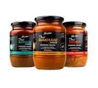 Mumtaz Indian Cooking Sauce, Mixed Selection Pack of 2x700g & 1x520g, Flavours Include: Desi Achari, Desi Makhani, Desi Handi