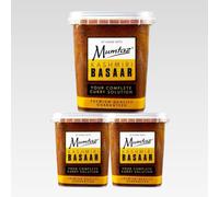 Mumtaz KASHMIRI BASAAR 275g - Spice Blend for Exquisite Kashmiri Cuisine, Gluten Free, Reusable, Resealable & Stacking Friendly Tub (275g (Pack of 3), Basaar)