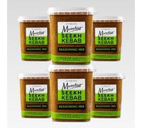 Mumtaz SEEKH KEBAB Seasoning Mix 250g - Perfect Spice Blend for Flavorful Kebabs - Gluten Free - Reusable, Resealable & Stacking Friendly Tub (250g (Pack of 6), Seekh Kebab)