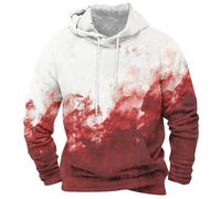Mumuj Green Hoodie Men Hoodie Men Jacket Sweatshirt Men's Autumn And Winter Long Sleeved Halloween Bloody Print Casual Hooded Sweatshirt White Hoodie Plain Black Hoodie Hoodie For Men (Beige, XXXXL)