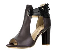 Mumuj Womens White Pumps Heels Size 10 Formal Shoes Shoes Color Zipper Solid Women Toe Single Sandals Fish Heels Mouth Casual High Women's high Heels Women Shoe Eeeeee Fit Shoes Sexy High (Brown, 6)