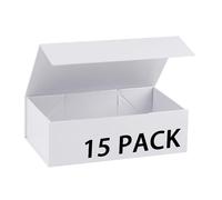 MUMUPACK 15 Pack Magnetic Gift Box With Lid 12x12x6,White Gift Boxes Bulk,Luxury Bridesmaid Proposal Box,Small Magnetic Closure Box Boxes For Presents,Wedding,Business