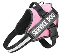 MUMUPET Service Dog Harness, No Pull Easy On and Off Pet Vest Harness, 3M Reflective Breathable & Easy Adjust Pet Halters with Nylon Handle - No More Tugging or Choking for Small Medium Large Dogs