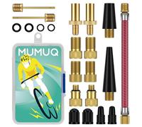 MUMUQ Bicycle Valve Adapter Set, French Valve Adapter, Car Valve Adapter, Valve Adapter for Air Pump, Compressor and Bicycle Pump - DV AV SV Compatible