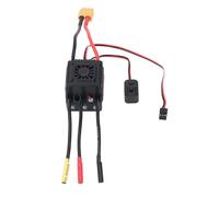 Mumusuki 1/10 RC Car Brushless ESC, Aluminum Alloy, 45A Electronic Speed Controller with Cooling Fan for All Weather Racing, Suitable for Short Course Trucks and Off-Road Vehicles
