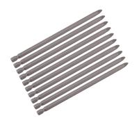 Mumusuki 1/4in Hex Shank PH2 Bit Set, Alloy Steel 150mm Screw Driver Bit Set with Secure Fit Design, for Electronics Electrical Engineering Mechanical Repairs