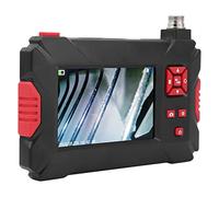 Mumusuki 1080P LCD Display Borescope Camera, 8mm Dual Lens Industrial Endoscope with 4.3 Inch Screen, 9 LED Lights for Pipeline Sewer HVAC Automotive Inspection (10M)