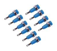 Mumusuki 10Pcs J.40003 2mm Banana 2mm Banana Socket, 2mm Banana Jack, 2mm Banana Jack Socket 2mm Banana Socket Jack Panel Socket Extended Post Plug Adapter for Electronic Instrument (Blue)