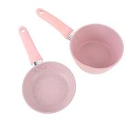 Mumusuki 2 Pcs Cookware Set, Anti Stick Aluminum Alloy Removable Soup Milk Pot and Frying Pan Set Professional Kitchen Cooking Set for Electric Ceramic Stove