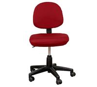 Mumusuki 2 Pcs Desk Office Chair Seat Covers, Stretchable Removable Washable Rotating Backrest Coverings and Cushion Protectors Universal Computer Chair Slipcovers (Red)