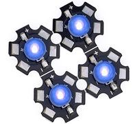 Mumusuki 25PCS Purple LED Bulbs with Aluminum Base, High Power Diode Chips 395-400nm for DIY Lighting Projects