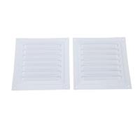 Mumusuki 2PCS Aluminum Vent Cover, Square Ventilation Grille with Easy Installation Durable Aluminum Mesh for Attic Garage Shed Vents (mesh)