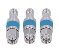 Mumusuki 2W RF Coaxial Attenuator 3 Pack SMA Male to Female Connector 2dB DC Block 6.0GHz Frequency Range Stainless Steel High Hardness Stable Performance