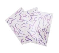 Mumusuki 3PCS Purple Fluorescent Temporary Tattoos, Paper Body Decals for Cosplay, Dance, Halloween Characters and Fun Parties