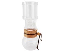 Mumusuki 400ml Iced Coffee Cold Brew Drip Tower Coffee Maker, Water Flowing Adjustable Clear Glass Ice Cold Brew Dripper Coffee Maker with Filter Papers for Home, Office, Cafe, Crush Club