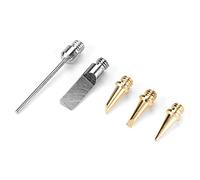 Mumusuki 5pcs Gas Soldering Iron Tips Kit with Foam Cutter for Welding Electronic Repair Brass Copper Plated Zinc Tips M5 Thread Replacement Accessories