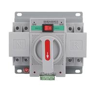 Mumusuki 63A 2P Dual Power Automatic Transfer Switch, 220VMini Generator Changeover Switch for Buildings Requiring Fire Fighting