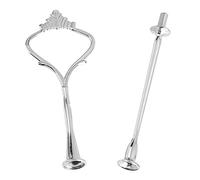 Mumusuki Cake Plate Stand Handle, Hardware Cake Fitting Holder Cake Plate Stand Handle Multi Tiers Cake Cupcake Tray Stand Handle Fruit Plate Hardware Fitting Holder (Aluminum alloy 4)