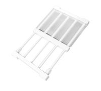 Mumusuki Closet Tension Shelf, Expandable No Drill Cabinet Divider, Adjustable Metal Storage Rack For Wardrobe Cupboard Organization 2pcs Black 30-40cm