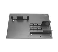 Mumusuki Coffee Portafilter Holder Tools Wall Rack Tamping Station Iron Storage Rack for Portafilter Coffee Distributor Tamper Dosing Funnel, Space Saving (Grey)