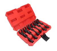 Mumusuki Crows Foot Line Wrench Set, 6 Piece 3/8 Inch Drive Flare Nut Socket Wrench Set 12mm 14mm 16mm 17mm 18mm 19mm, with 180 Degree Flexible Head and 6 Point Design, for Fuel