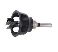 Mumusuki Dog Hole Chamfer Reamer Tool, Aluminum Alloy Dowel Jig Kit with Vertical Bit Guides and Right Angle Locator, for Woodworking Drilling and Craft Projects