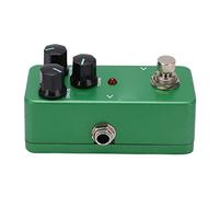 Mumusuki Guitar Effect Pedal Overdrive Mini Metal Green with 3 Knobs for Drive Level Tone Control Low Noise True Bypass