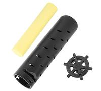Mumusuki Guitar Humidifier Acoustic Guitar Humidifier Sound Hole Humidification System with Sponge Core Long Conversion Cycle Porous Design No Drip Easy to Install for Acoustic Folk (Black humidifier)