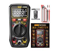 Mumusuki Handheld Multimeter, Portable Voltage Meter with Backlight, Accurate AC DC Tester for Voltage Current Capacitance, Ideal for Hobbyists and Electricians (Black)