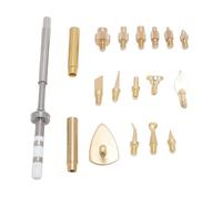 Mumusuki Heat Set Insert Tool 3D Printing Smoothing Kit, Brass Tips Female Thread, Compatible TS100 Soldering Iron 18PCS for ABS PLA Nylon Model Finishing