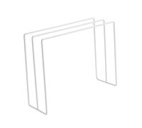 Mumusuki Kitchen Countertop Dishcloth Drying Rack, Iron 3 Arms Dishcloth Holder Standing Dish Rag Storage Hanger For Utility Room, Kitchen, Bathroom Sink (White)